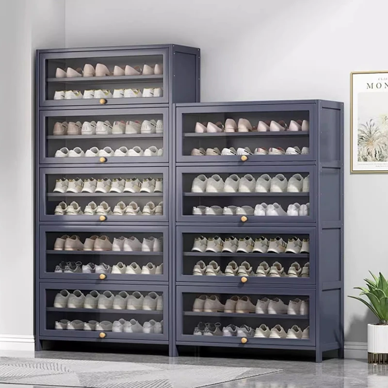

Balcony Shelves Bedroom Shoe Cabinets Storage Display Multi Layer Home Shoe Rack Clear Household Sapateira Furniture Living Room