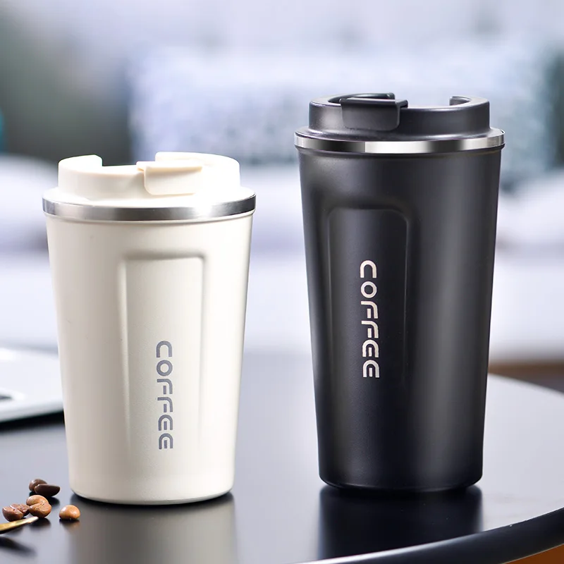

380ml/510ml Stainless Steel Coffee Cup Thermos Mug Leak-Proof Thermos Travel Thermal Vacuum Flask Insulated Cup Water Bottle