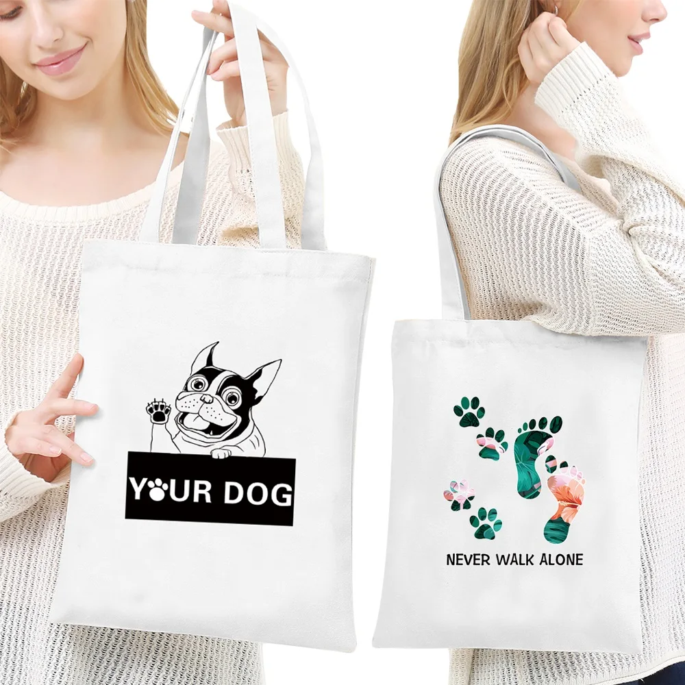 

Women's Canvas Shoulder Bag Reusable Shopping Bag Organizer Bags 2022 New Casual Handbags Girls Grocery Tote Friends Series