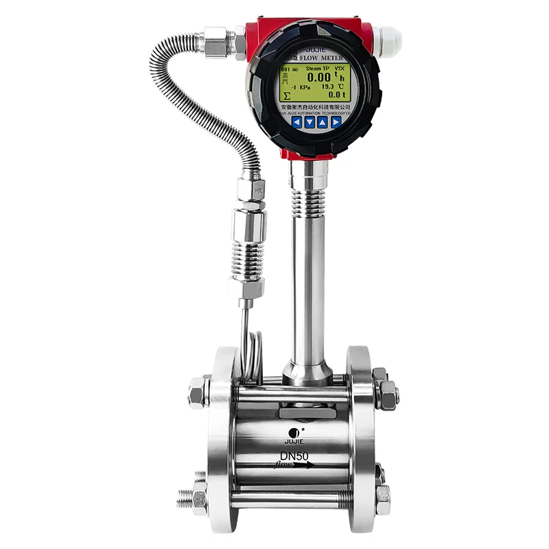 

Vortex Flowmeter Sensor Smart Gas Meter Steam Compressed Air Natural Gas Nitrogen Digital Display 4-20mA RS485 Oxygen