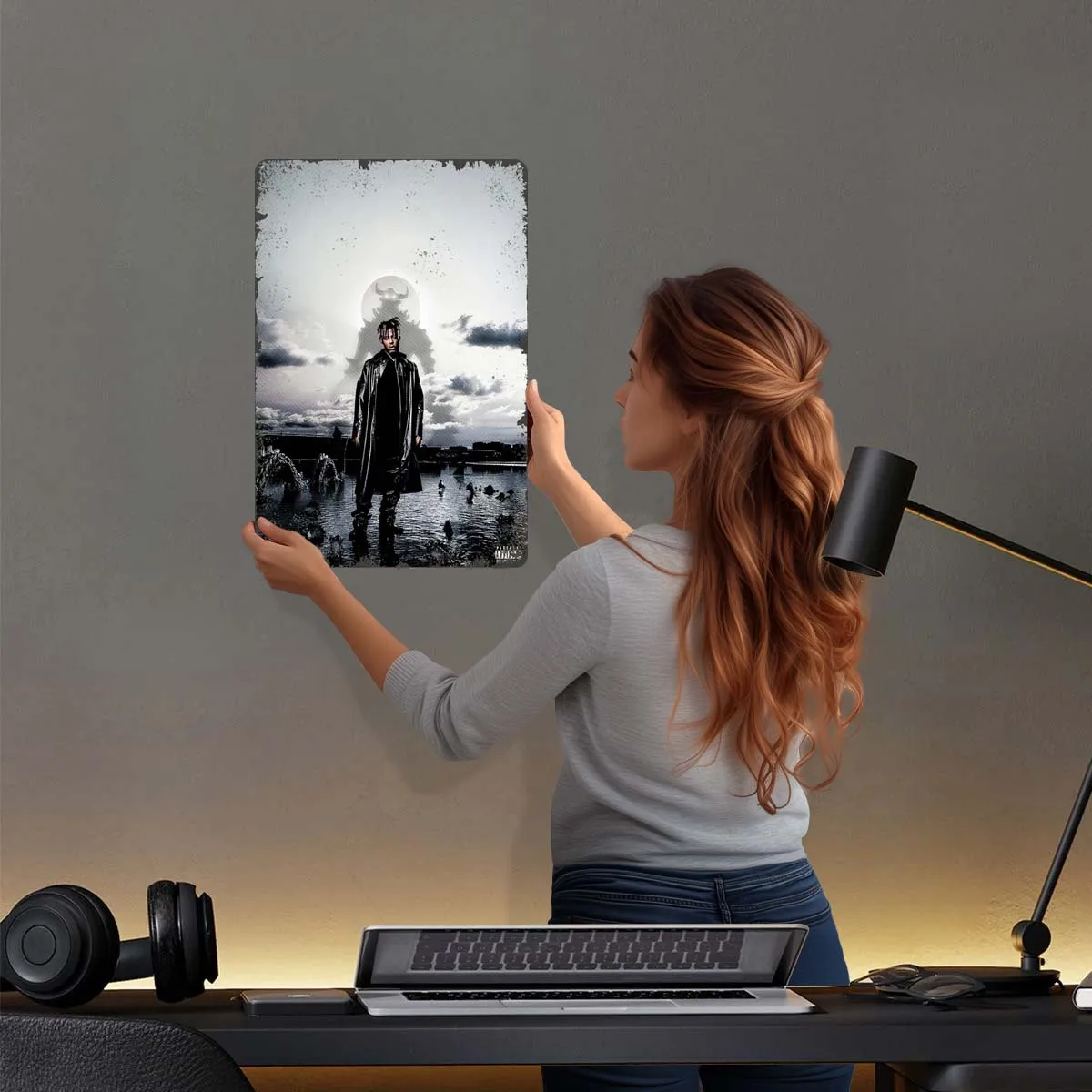 Juice Wrld рэпер металлический знак музыкальный постер ретро жесть вывески для