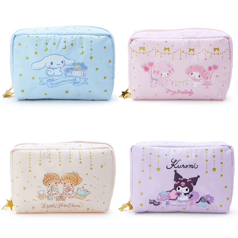 Фото Японская косметичка-пенал Sanrio Kuromi Cinnamoroll Kawaii, водонепроницаемая сумка для хранения, новинка, хит продаж для вас! №1