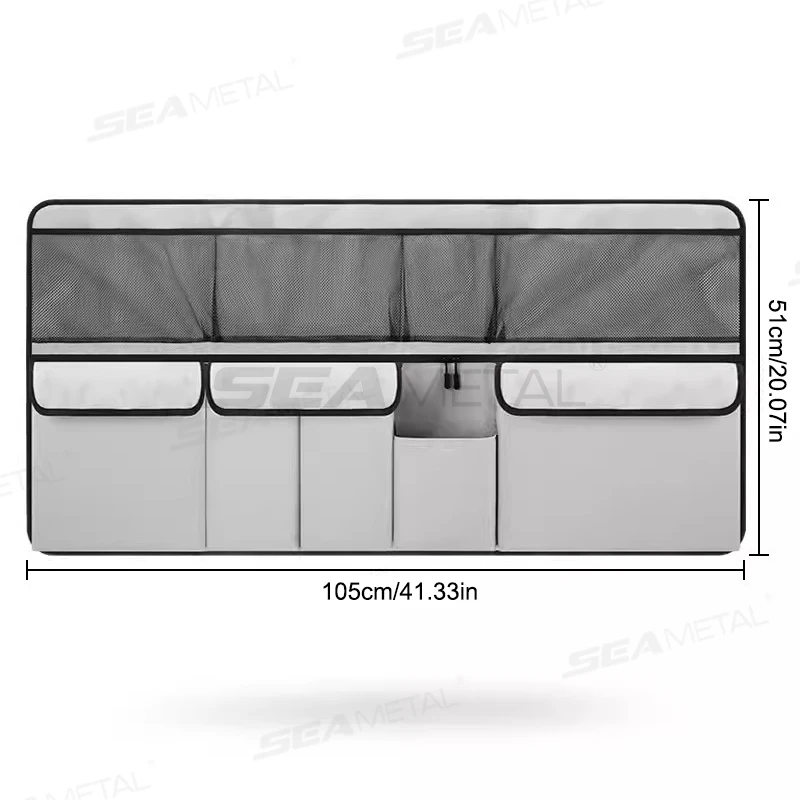 

Органайзер На Спинку Автомобильного Сиденья SEAMETAL С 9 Карманами, Сумка Для Хранения Из Ткани Оксфорд Для внедорожников/MPV