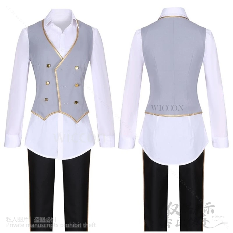 Костюм для косплея Octavinelle Floyd Leech парик игра Twisted-Wonderland Русалочка ночной ворон