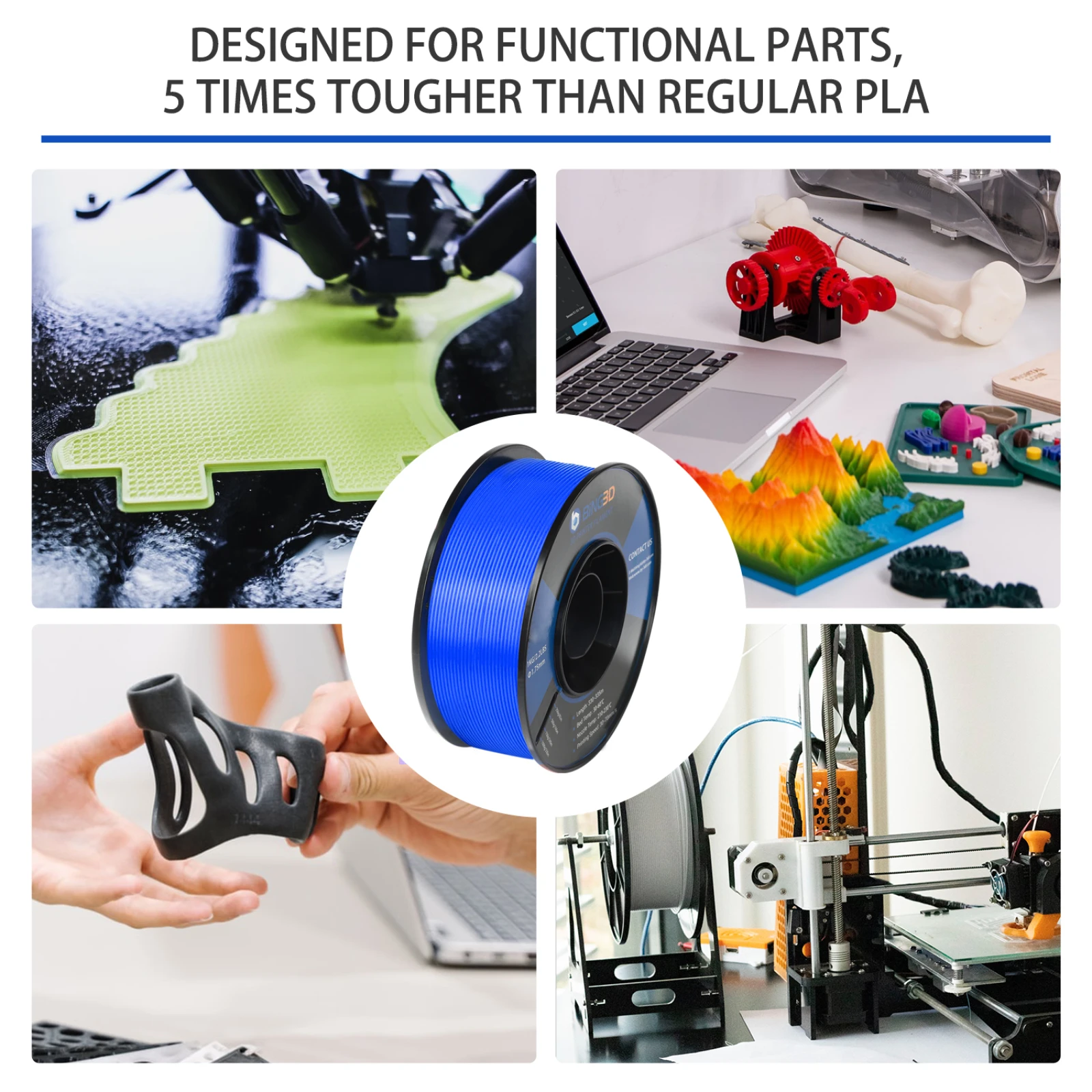 Нить для 3D-принтера нить из пла-пластика 1 75 мм допуск +/-0 03 вес нетто нити кг