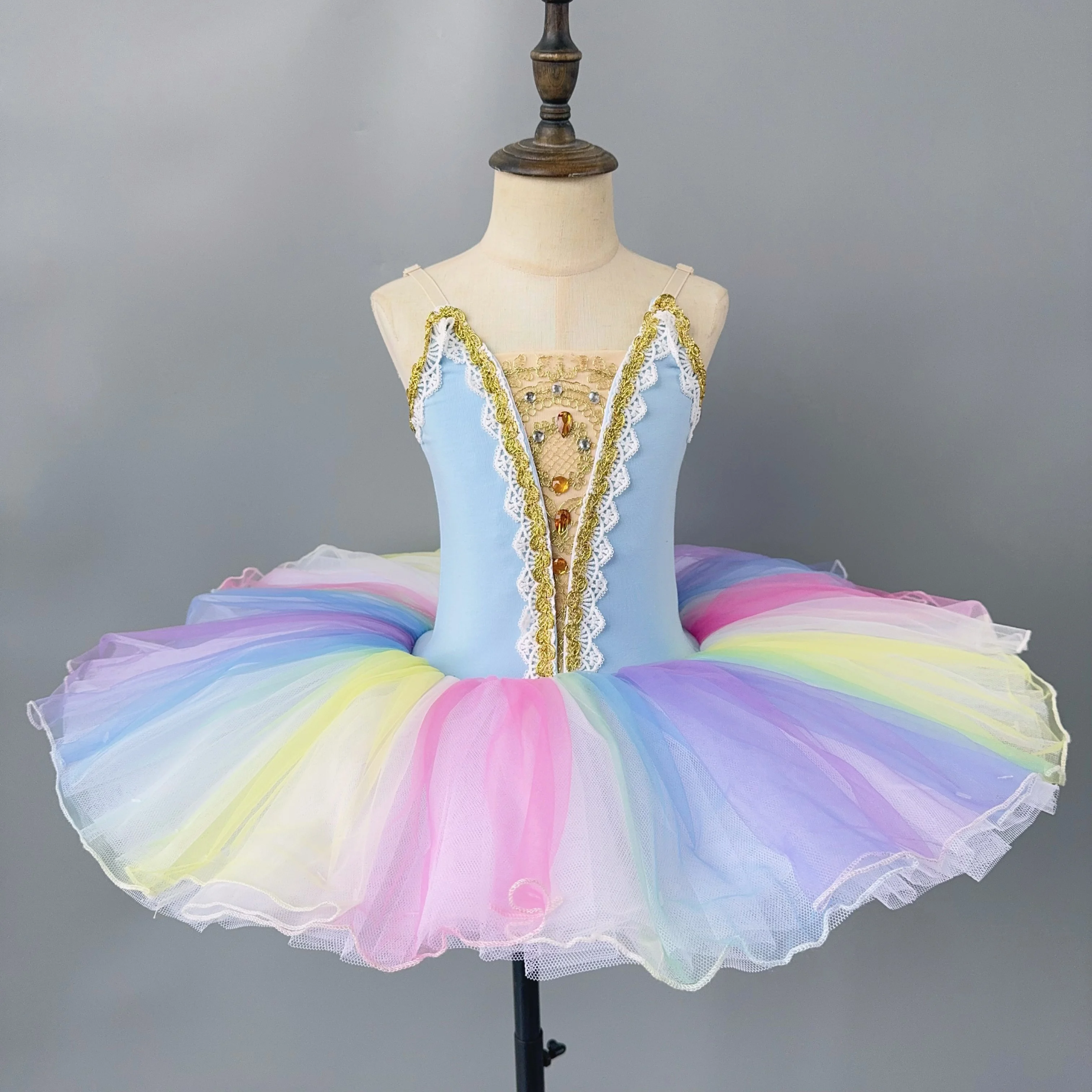 Детский балетный костюм-пачка с лебедем и озером танцевальная балерина одежда