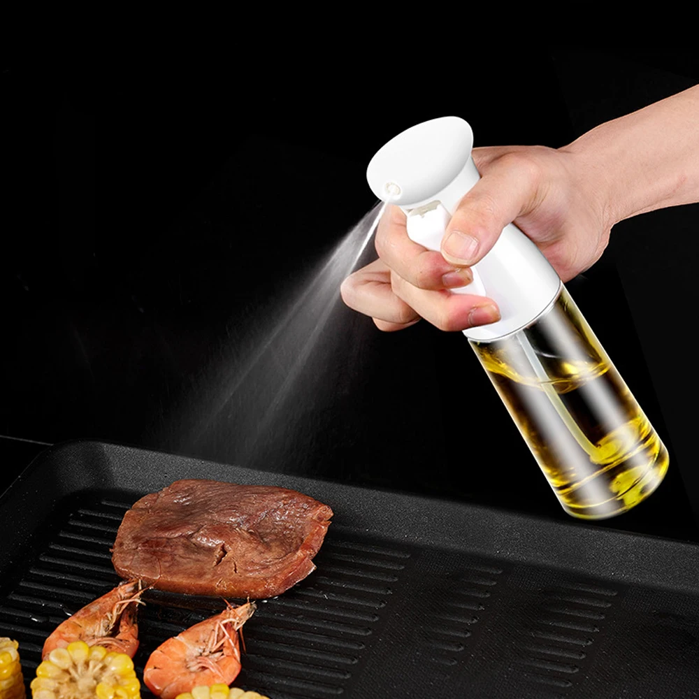 

210ML Olive Oil Spray Bottle Plastic Barbecue Spray Empty Bottle for Kitchen Cooking BBQ Grilling Roasting
