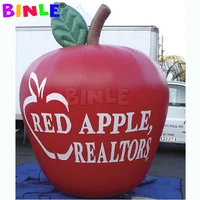 customized giant inflatable fruit replica advertising inflatable apple air balloon for sale