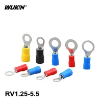 20pcs rv type ring brass insulated wire connector electrical crimp terminal cable wire connector rv1 25 4 2 3 2 4 3 5 4 5 5 4