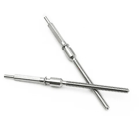 Аксессуары для часового механизма, 2 шт., металлический заводной стержень для часов ETA 7750 7751, запасные части для ремонта для часовщиков, стержень для часов