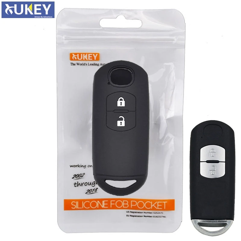 

Для Mazda CX-5 CX5 Atenza CX-7 CX-9 MX5 силиконовый чехол для дистанционного ключа, чехол для брелока, держатель кожи, 2 кнопки