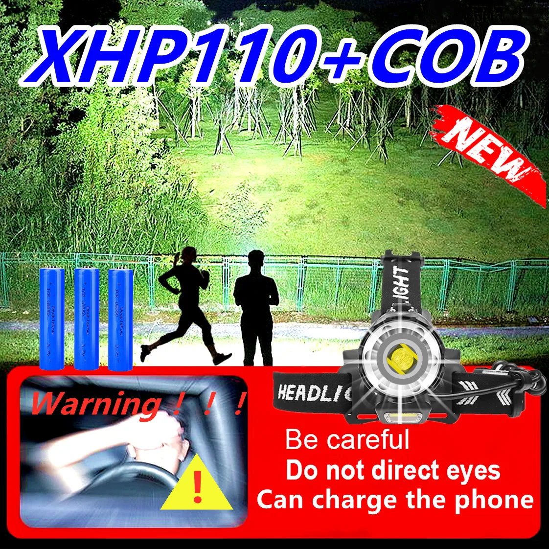 

9800000 LM XHP110 Powerful Led Headlamp 18650 XHP90.2 Led Headlight Rechargeable USB Head Flashlight XHP70 Zoom Head Torch Light