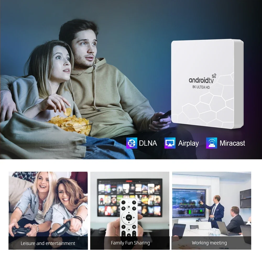 Android 13 TV Box Q96 OHP 8K 8 ГБ OTA HISILICON 3798M Четырехъядерный 4G 5G Двухдиапазонный WIFI Медиаплеер