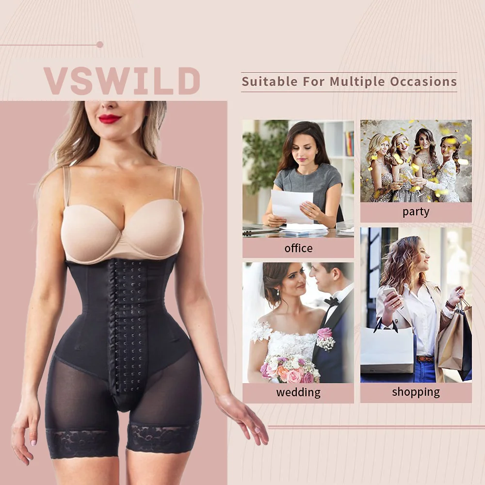 Fajas Reductoras Y Modeladoras Mujer Woman Shapewear Shorts High Waisted Waist Trainer Body Shaper Slimming Corset Tummy Skims