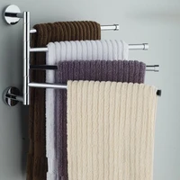 bathroom towel rack rotatable towel holder space stainless steel 234 bar towel hanger kitchen shelf paper hanging wall mounted