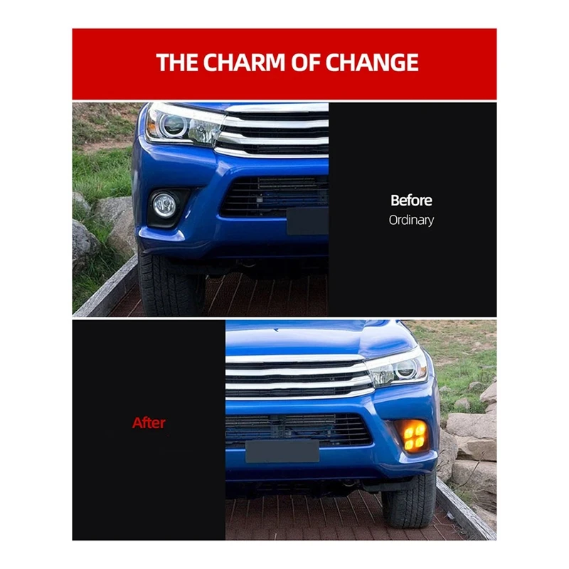 1 комплект запасные части для Toyota Hilux Revo 2015 2016 передний бампер