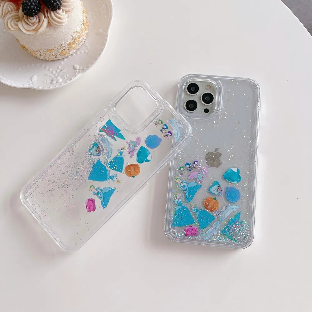 

Flow Princess Pattern Transparent Phone Case For iphone 14 14Pro 11ProMax 11 13ProMax 13 12 12Pro XS XR XSMAX 7 8Plus Soft Shell