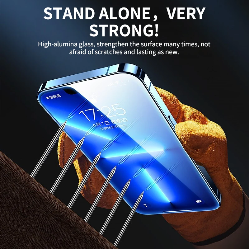 Защитное стекло, закаленное стекло с полным покрытием для iPhone 14 13 12 11 PRO MAX MINI X XS (art.: 3920be29874cd) - 3920be29874cd
