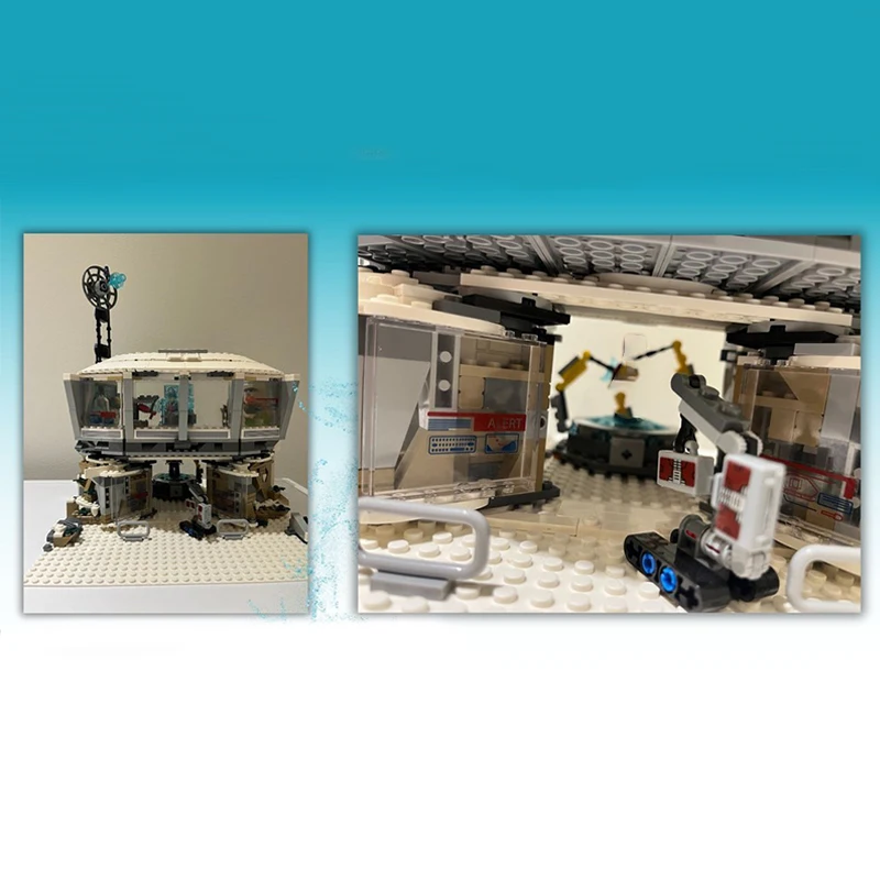Фото 979 деталей MOC Модульные здания: Особняк Железного Человека в Малибу, Арсенал, Модель Человека, Строительные блоки, Архитектура, Творческая образовательная коллекция №1
