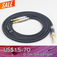 ln007533 super soft headphone nylon shield cable for final audio d8000 afds d8000 pro kennerton m12s