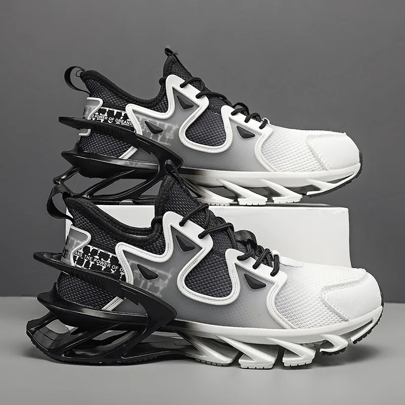 All-match Fashion Shoes Mens Blade Running Shoes for Men Cushion Sneakers Summer Mesh Athletic Sports Jogging Male Walking Shoes