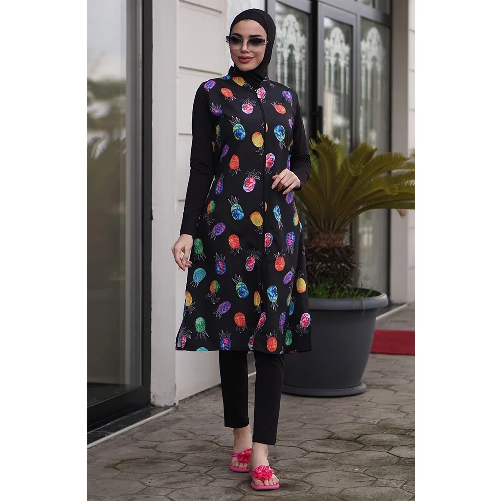 

Dorlie Full Off купальный костюм с хиджабом 2004 Crocus RengiRengarenk ананас