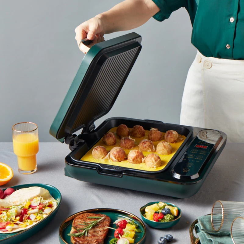 

Liren Electric Baking Pan Cooking Pot Household Double-sided Heating Removable and Washing-in-one Waffle Maker