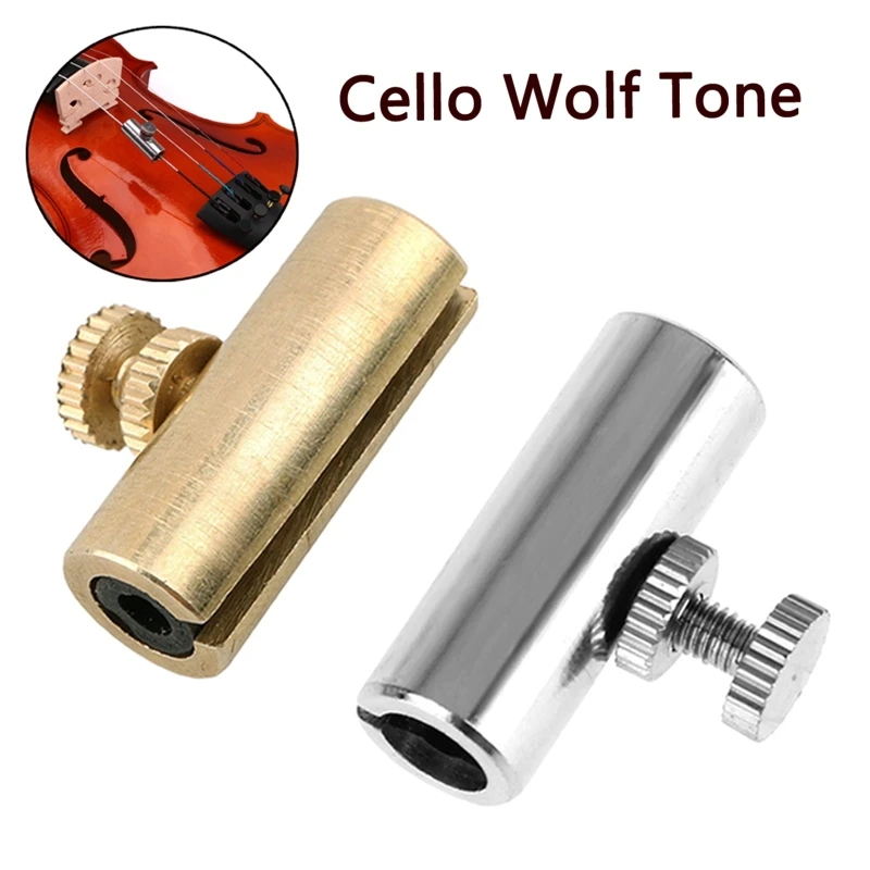 Золотистый Серебристый латунный Регулируемый Виолончель с тоном волка