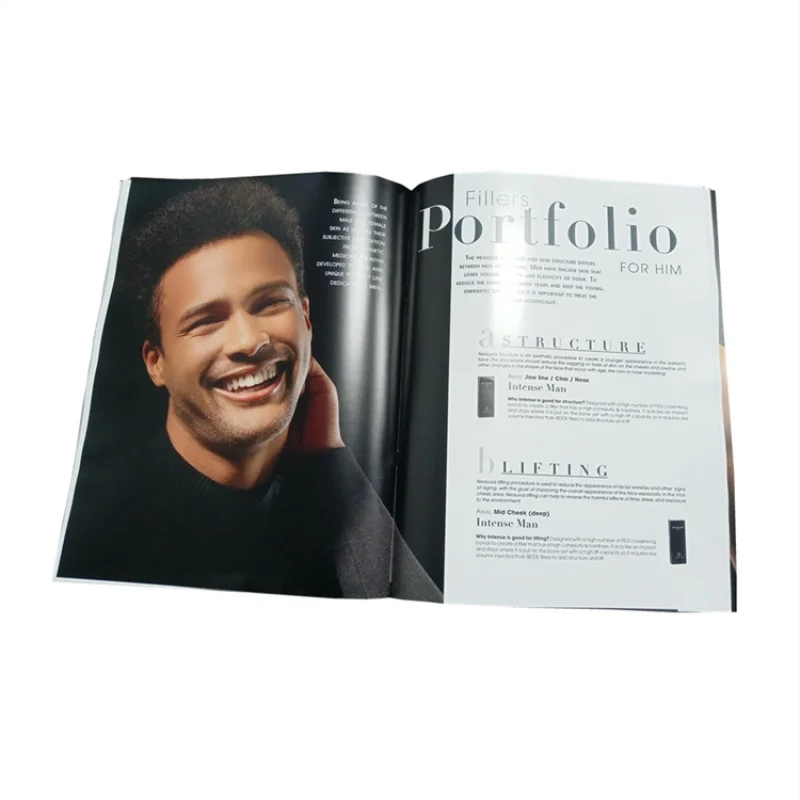 

Professional Custom Full Color Fashion Magazine Book Brochure Printing