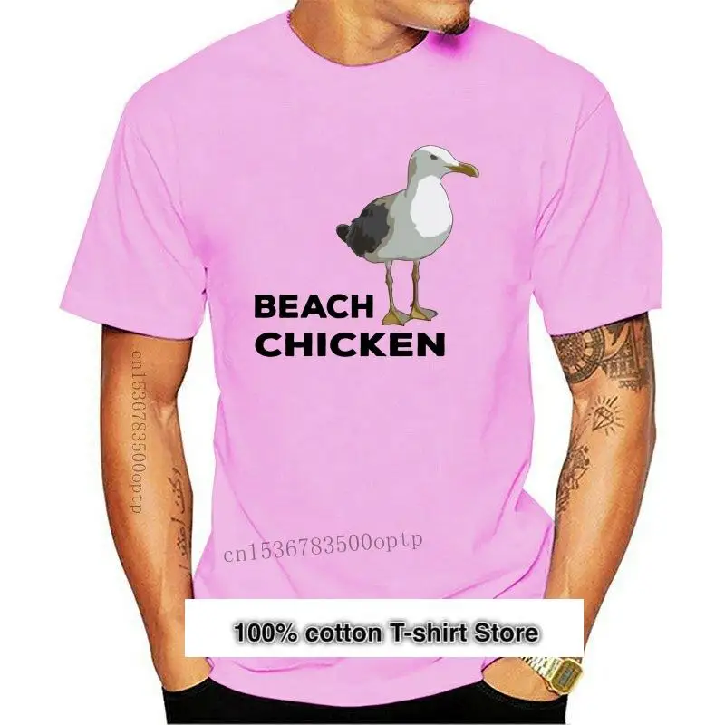 

Camiseta de playa de pollo, camisa divertida de gaviota, de playa, de mar, HUMOR de gaviota, regalo NJ