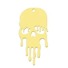 Череп 5 шт.лот 100% серьги-подвески из нержавеющей стали с геометрическим цветком и полумесяцем, оптовая продажа, радужные ювелирные изделия, подвески, попугай, OEM