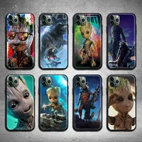 bandai marvel groot and rocket phone case for iphone 13 12 11 pro max mini xs max 8 7 6 6s plus x 5s se 2020 xr cover