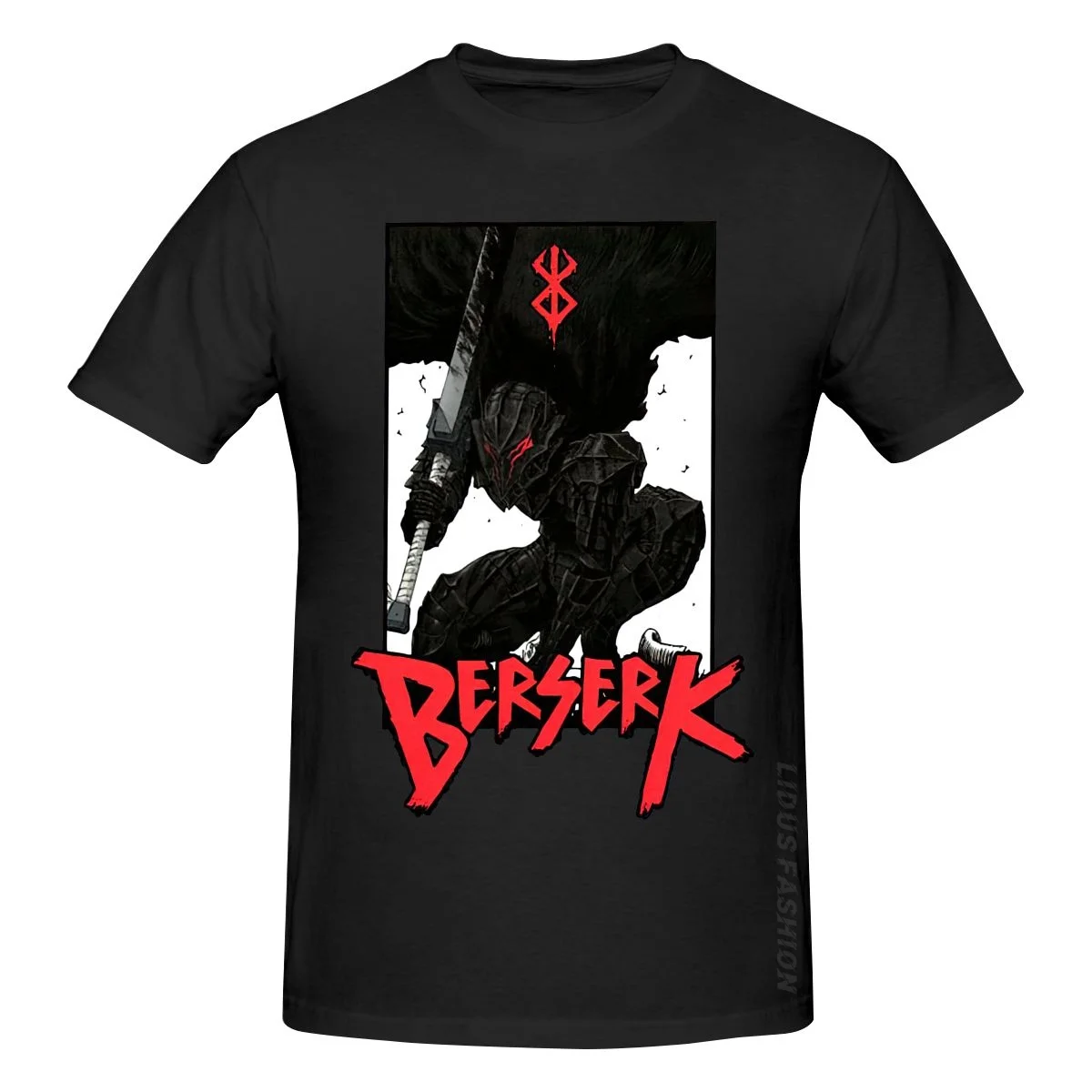 

Забавная футболка Berserk Dark с японским Аниме Манга, одежда, графическая футболка, толстовка с коротким рукавом, нательная рубашка, футболка ун...