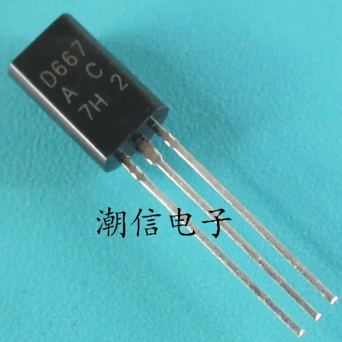 

100PCS/LOT NEW ORIGINAL D667 2SD667 TO-92L 1A 120V