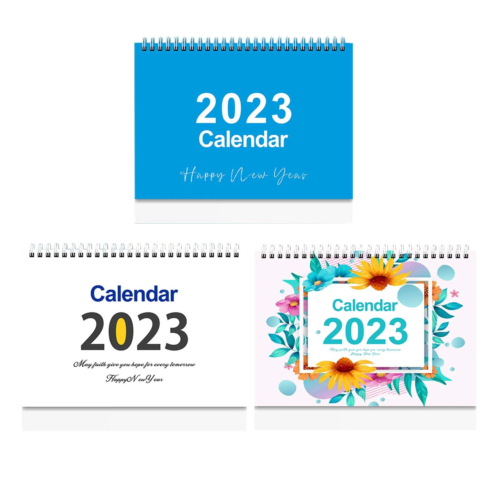 

2023 Calendar January 2023 December 2023 12 Months Monthly Desk Calendar With Flip Design To-do List And Notes Portable Desk