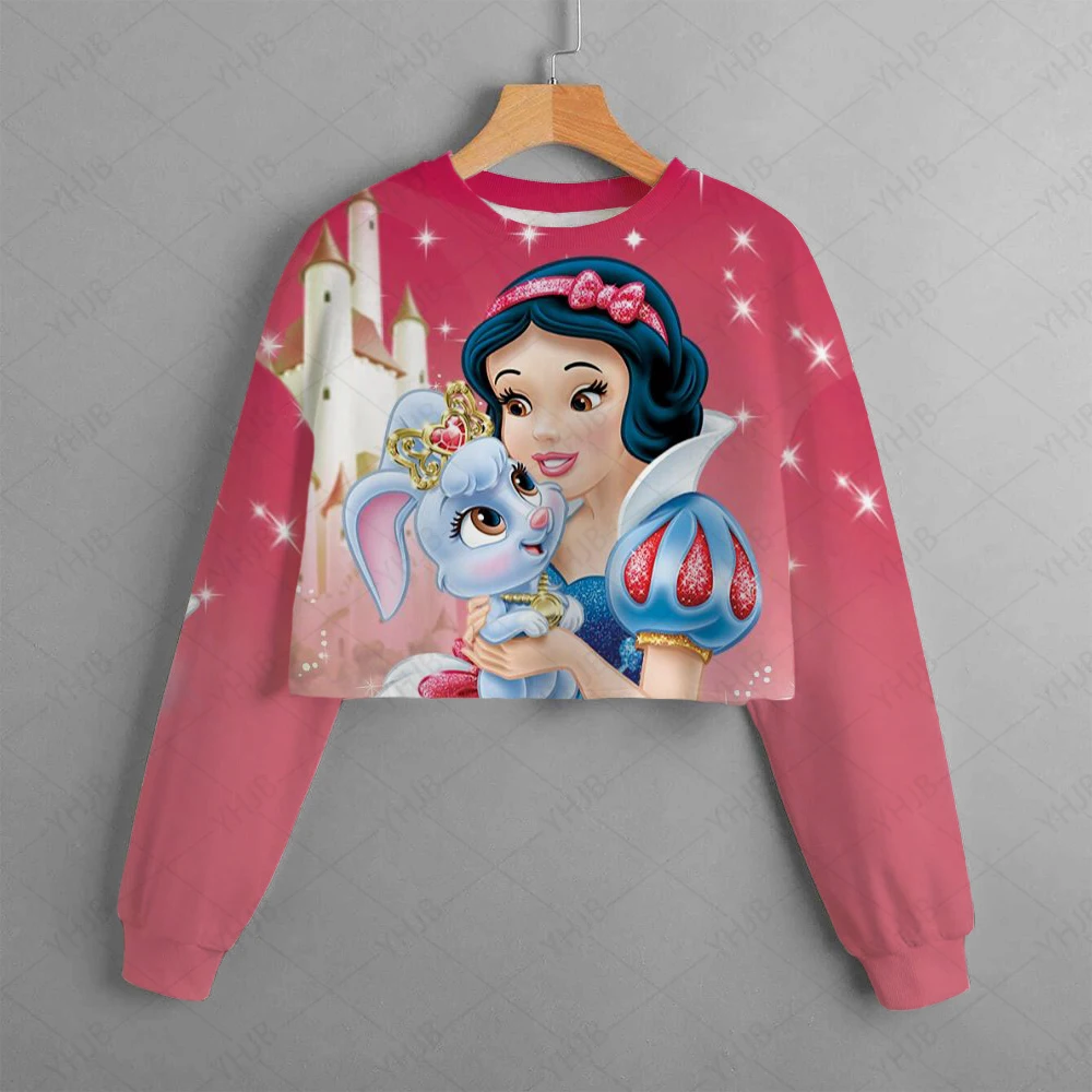 Kids Cinderella Hoodies Harajukus Girls Fashion Spring Autumn Sweatshirts Long Sleeves Rapunzel Belle Princess Hooded Tops