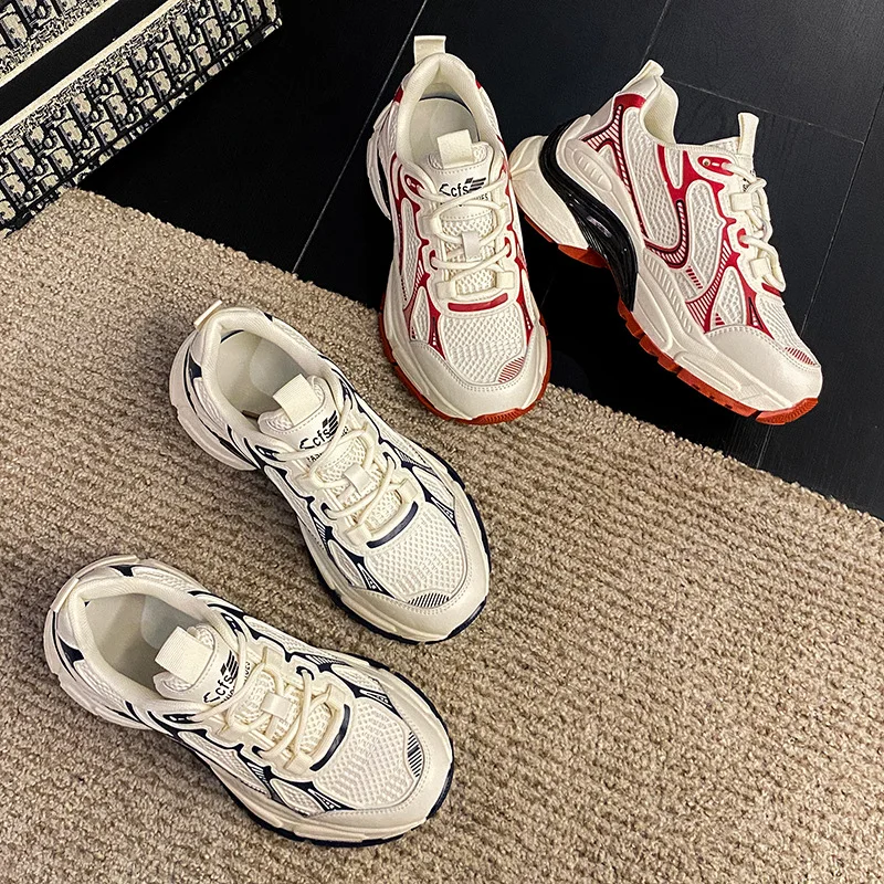 Mr Co Sneakers Spring New Tide Fashion Students Ultra Light Fire Restoring Ancient Ways Breathable Comfortable Running Shoes