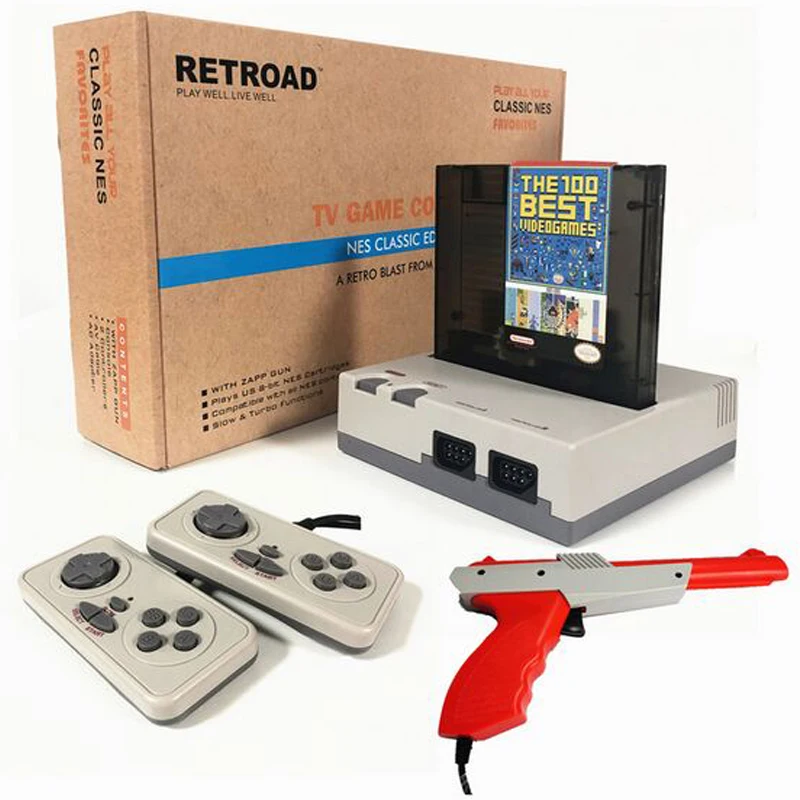 

RETROAD 8Bit Classic Edition Gaming Console for 72P 60P Game Cartridge Retro Family Video Game System For Zapp Gun Duck shooting
