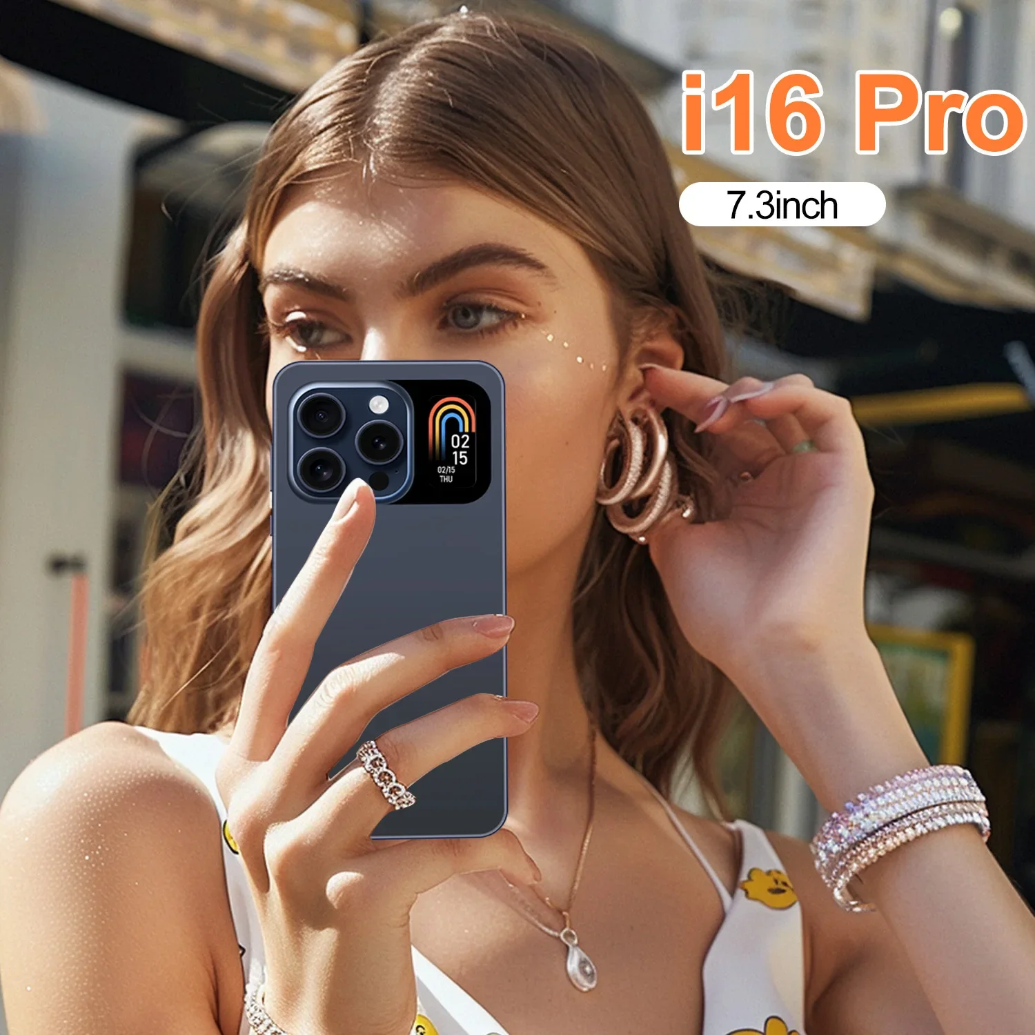 Горячий продавать новый мобильный телефон I16 Pro Smart Island с большим экраном HD Dual SIM