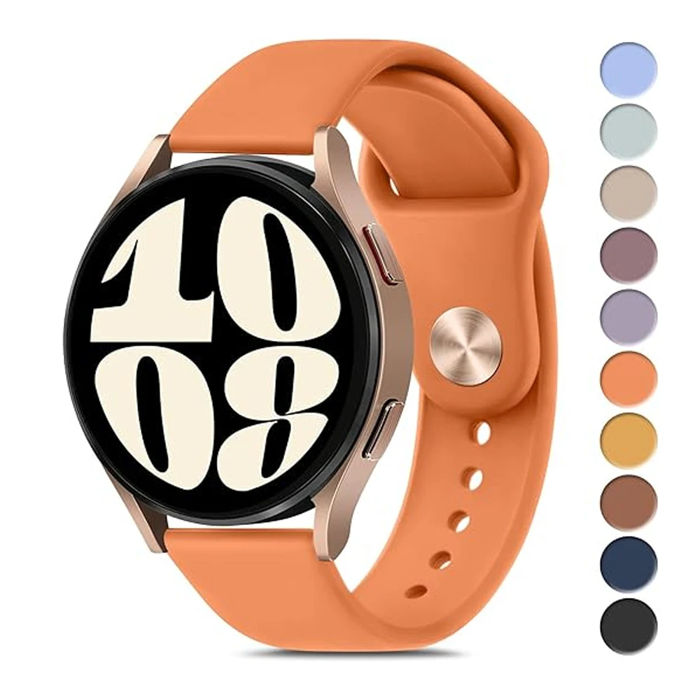 Ремешок силиконовый для Samsung Galaxy watch 4/5/6/pro/Classic/Active 2/Gear S3 спортивный браслет HUAWEI GT