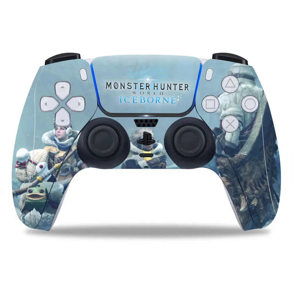 

For PS5/Playstation 5 Monster Hunter Controller PVC Skin Vinyl Sticker Decal Cover Dustproof Protective Sticker 1 PCS