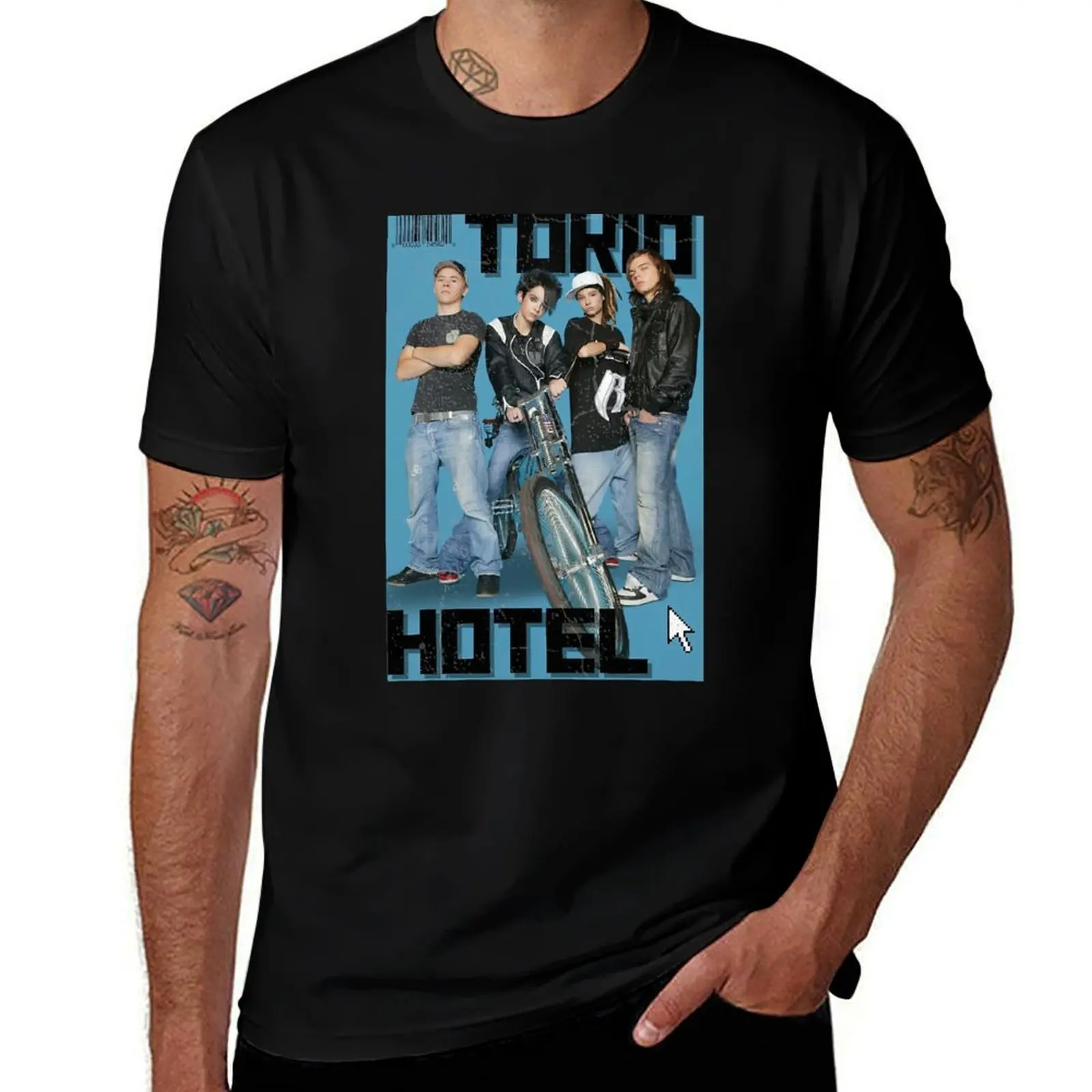 Фото Футболка Tokio Hotel с модным принтом в виде букв №1