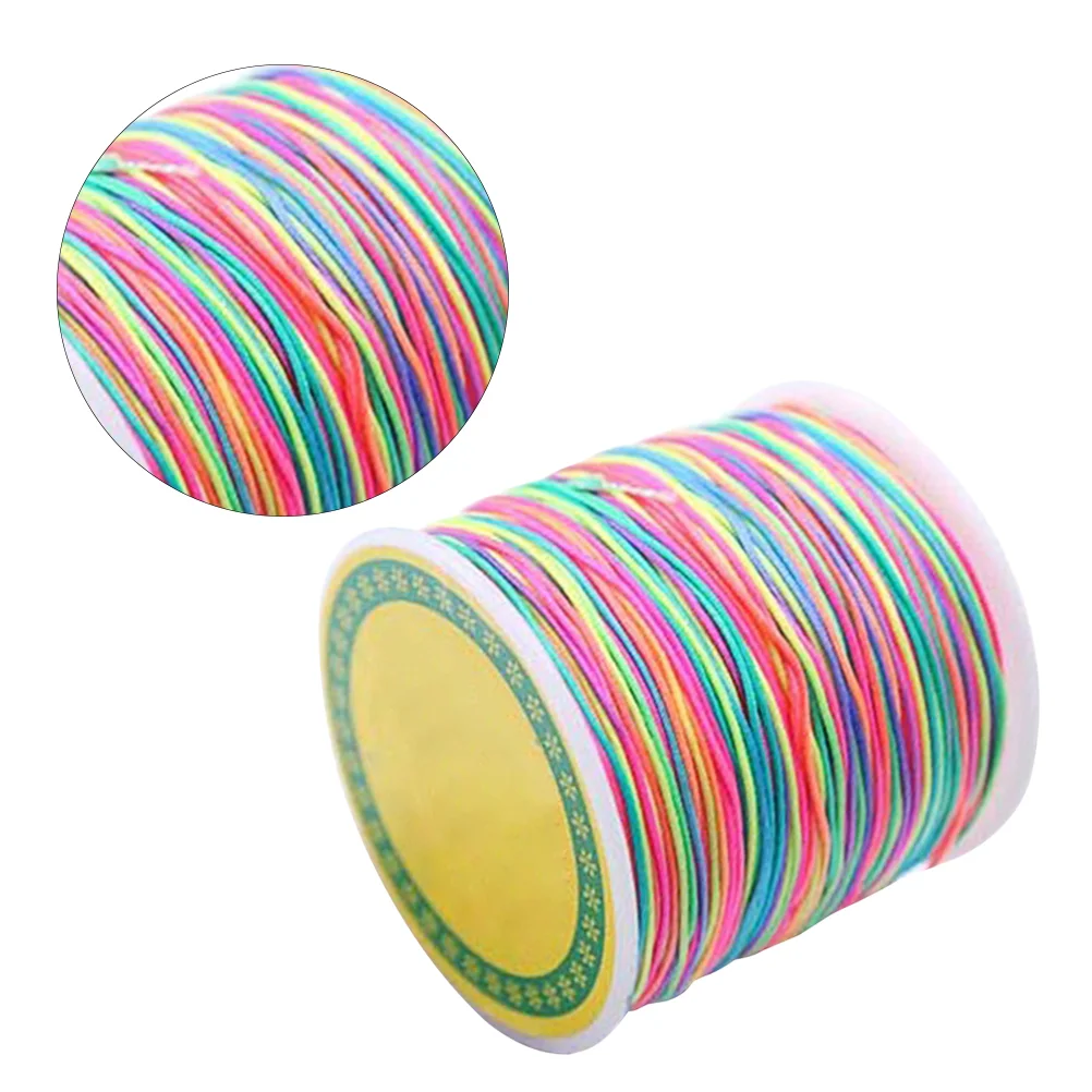 

100 M Beaded Wire Elastic Bands Manual Wiring Line Beading Cord 15mm Jewelry Making