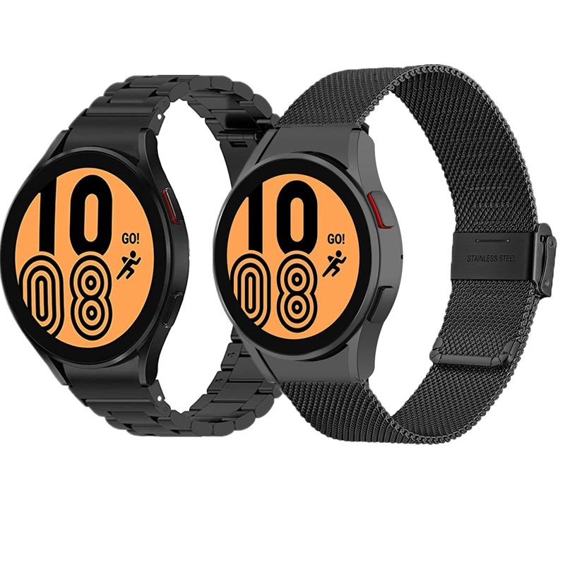 

No Gaps Band For Samsung Galaxy Watch 4 Band 44mm 40mm Stainless Steel Strap Galaxy Watch 4 Classic 42mm 46mm Metal Bracelet