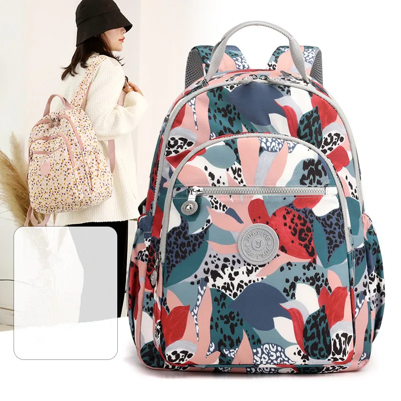 

Women Leisure Travel Bag Floral Printing Leisure Backpacks Students Baggage Waterproof Teenager Girls Backpack Rucksack Bolsas