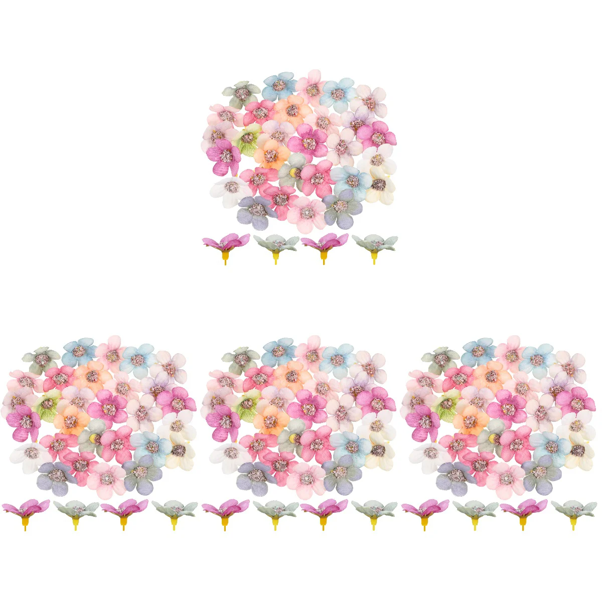 

200 Pcs Wedding Decor Flower Heads Bulk Craft Flower Heads Fake Flower Heads Faux Daisy Flower Diy Daisy Head