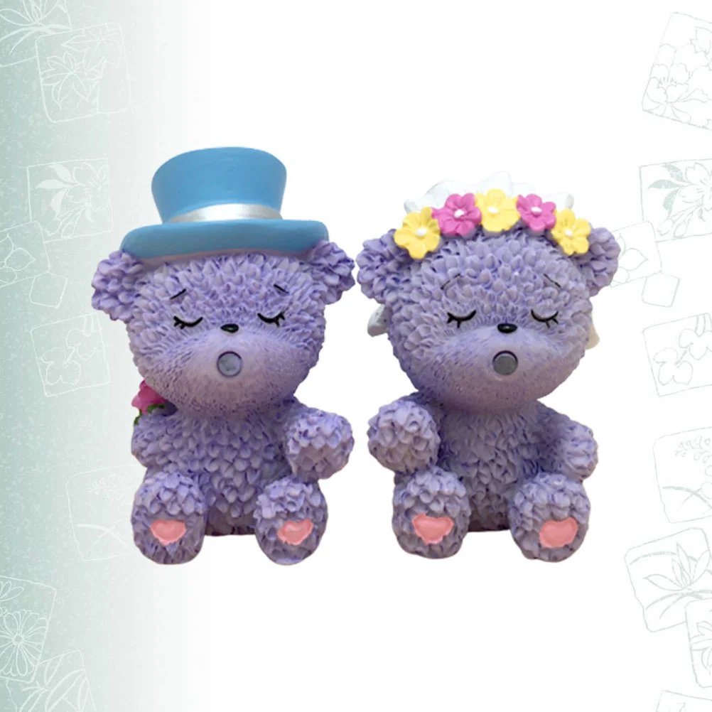

Animal Cake Mini Figuresdollhouse Figurines Figurine Topper Couple Miniatures Set Potssculpture Garden Miniature Decorations
