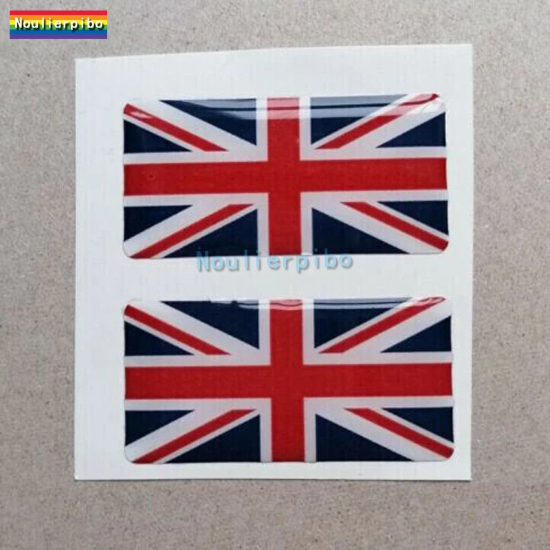 

3D Car Sticker 2X Union Jack Dome Sticker Motorcycle Car Trolley Case Mobile Laptop Travel Case Suitcase Epoxy Decal