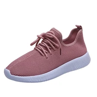 round toe flat vulcanizeds shoes women breathable mesh lace up casual shoes outdoor sports shoes 2022 new summer womens shoes