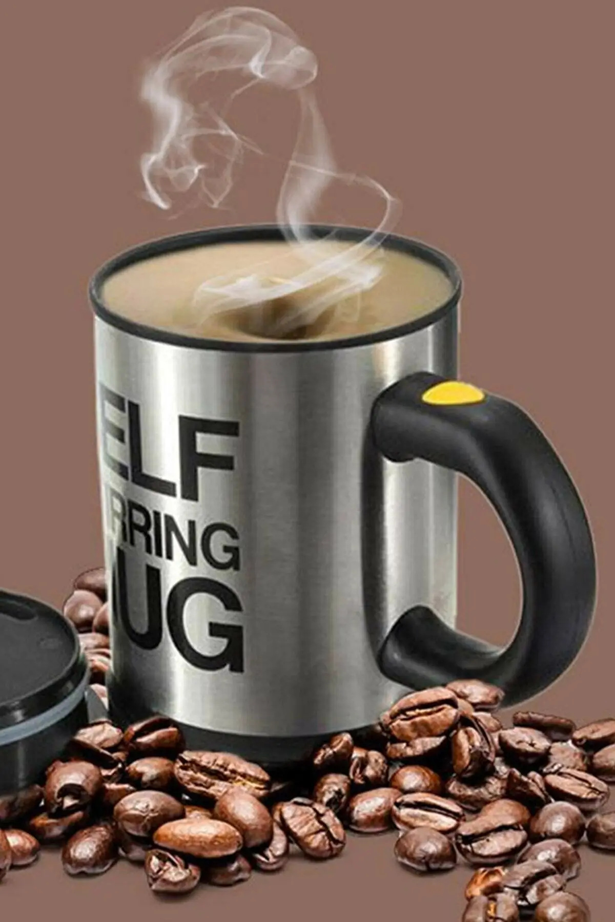 Cup; Self Stirring Mug Black Stylish Smart Decorative 2022 Trend Model